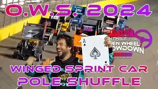OWS 2024: Winged Sprint Car Pole Shuffle Card Drawing + Full Race & Interviews