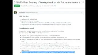 Анализ Defichain: DFIP 2203. Решение проблемы премии dToken с помощью фьючерсных контрактов