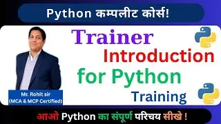 Python for Beginners | Introduction by Rohit Shanu | Why Learn Python? | @rohitshanunetworking