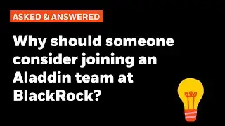 Why should someone consider joining an Aladdin team at BlackRock?