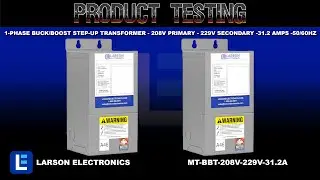 1-Phase Buck/Boost Step-Up Transformer - 208V Primary - 229V Secondary -31.2 Amps -50/60Hz