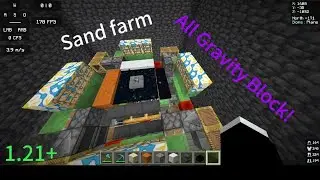 [Minecraft] Sand farm 1.21+ all  gravity block!