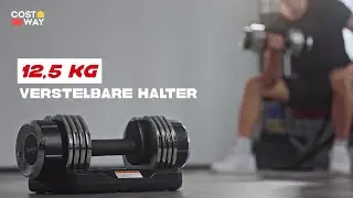 Costway Gewichten Verstelbare Halters met Anti-Slip Handvat voor Thuis en Gym