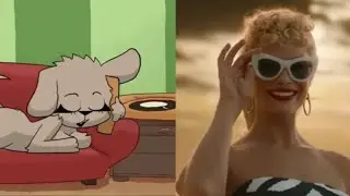 Talking Bella reacts to THE BARBIE movie 2023, #memes, animation by BonBon