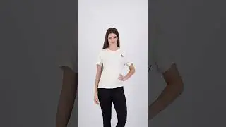 Camiseta Adidas 3 Stripes Feminina Off White e Preta