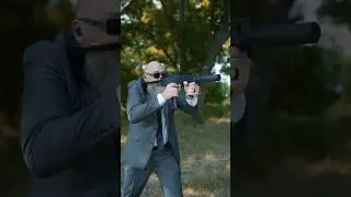 How to dodge bullets in slow motion #dodge #machinegun #matrix #selfdefense