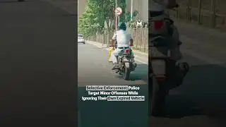 Selective Enforcement in Kolkata: Police Target Minor Offenses, Ignore Own Expired Vehicle.