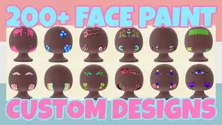 Best 200+ Face Paint For Halloween Custom Designs In Animal Crossing New Horizons (Design ID Codes)
