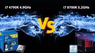 Intel i7 4790K 4.9GHz Vs i7 8700K 5.2GHz Gaming Performance | RX VEGA 64