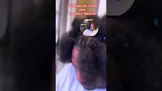 DREADLOCK MACHINE Full Head Loc Installation #shorts