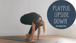 35 Minute Awakening Yoga Vinyasa Class | Playful Inversion Yoga Flow