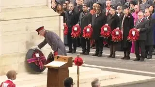 King Charles leads Remembrance Day service