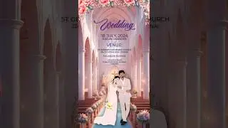 Christian Wedding Video Invitation Card #wedding #invitationcard #christianwedding #videocard #evite