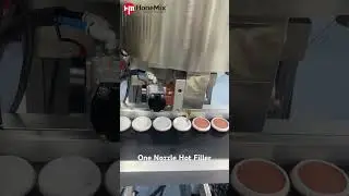 Automatic One Nozzle Heat Filling Machine Hot Filling Production Line #foundationcream #lipcream