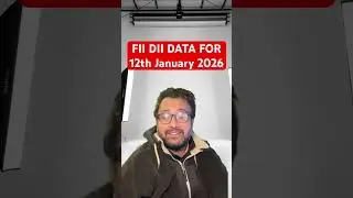12th January 2026 FII DII Data  #fiis #trading #shorts #yshorts #fiidiidata #stockmarket #trending