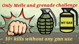 Only melle and grenade, without gun use challenge| Mini Militia| Doodle army 2| Ads gamer yt