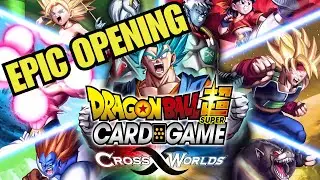 *DONT SKIP* UNBOXING CROSS WORLDS BOOSTER BOX DRAGONBALL SUPER CARD GAME – EPIC PULLS AND SURPRISES