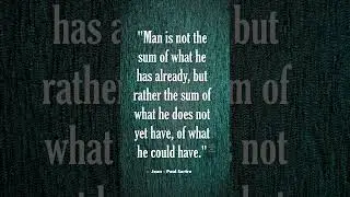 #shorts | Jean - Paul Sartre Quote | Quote | #quotes #rtwt #wise #life #quote #inspirationalquotes