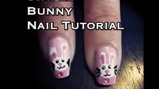 Cute Easter Bunny Rabbit Nail Tutorial