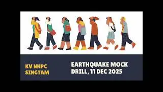 Shaking of earth mock drill !