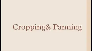8. Cropping & panning in Filmora
