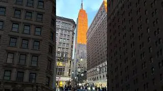 Empire State Building from Herald Square 😍 34th Street | NEW YORK |  #newyorkcity #winterseason