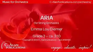 Aria (String Orchestra Gr. 3) - Emma Lou Diemer