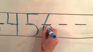 Writing numbers 1 -10