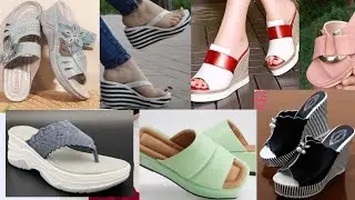 most pretty casual high sole wedges 2022/ stylish platform sole slippers/ slippers/ high sole wedge