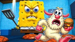 CAN BOOBA ESCAPE This SPONGEBOB OBBY In ROBLOX?! | Booba Plays | SPONGEBOB’S KRUSTY KRAB Obby!