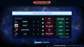 HeroDota Third: День 12. Этап 1 [Blue Group] Дисквалификация Rasta Gaming (спец. гость: Maelstorm)