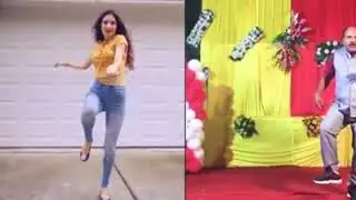 Dance uncle with Girl Dancer Deep Brar