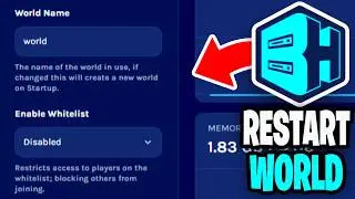 How To Restart World In Bisecthosting Server! - Tutorial