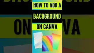 How to Add a Background in Canva #shortvideo #tutorial
