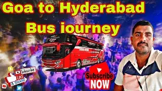 Goa to Hyderabad Bus 🚌 journey in Telugu// 