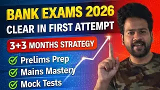 How to crack Bank exams 2026 in First attempt | Best strategy ever 
