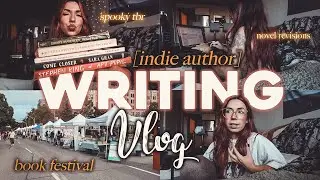 ✨indie author writing vlog✍🏻 // (spooky tbr📚, draft revisions + a rough start to the month😢)