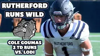 Rutherford 37 Lodi 6 | Week 1 Highlights | Cole Goumas 2 TD's!