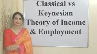 Classical vs Keynesian Theory of Income & Employment