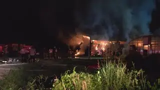 Crews battling structure fire at Snow Hill farm