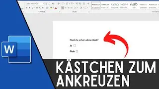 Word Checkbox einf&uuml;gen | K&auml;stchen zum Ankreuzen | Anleitung ✅