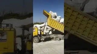 Marble Block Unloading
