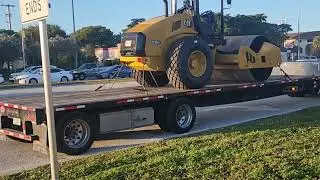Caterpillar CS10 Steamroller Heavy Equipment Shipping   Pompano Beach FL to Davie FL
