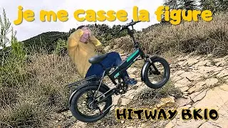 Chute en offroad avec ELECTRIC BIKE BK10 HITWAY  @hitway1928 #cycling  #offroad  #bike