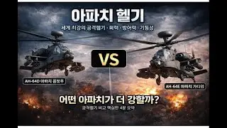 AH-64 아파치｜전장의 규칙을 바꾼 헬기, D와 E 중 진짜 최강은 누구인가