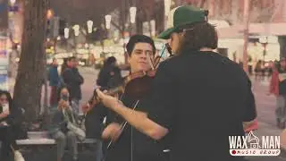 Canon in D - 2 Violins (Cover) @WaxmanMusicGroup Street Sessions