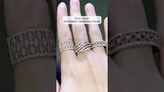 HABIB Sparkly Statement Diamond Rings 💍