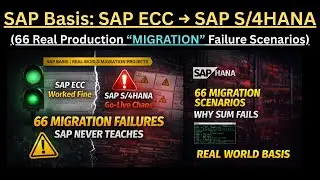 SAP Basis: SAP ECC to S/4HANA Migration | 66 Real SAP Basis Failure Scenarios (No One Talks About)!
