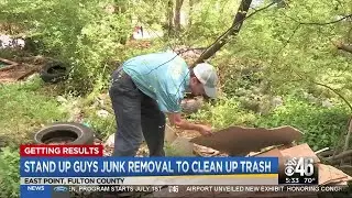 Stand Up Guys Junk Removal helps Atlanta woman