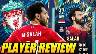 THE EGYTPIAN KING! 👑 97 TOTS SALAH PLAYER REVIEW! TEAM OF THE SEASON SALAH REVIEW! 97 SALAH REVIEW